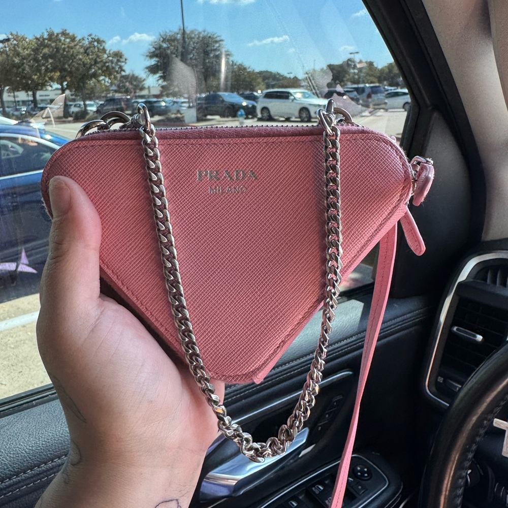 Prada Pink Zip-Around Wallet